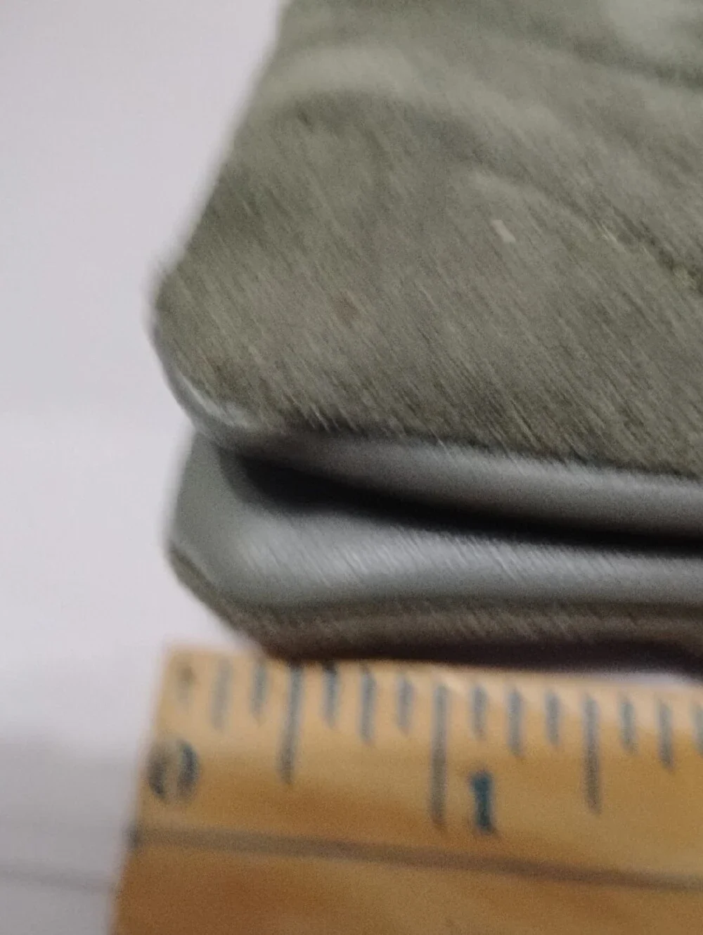 Rae OnDunn Women’s Olive Green Suede Quilted Crossbody Pouch/Bag‎